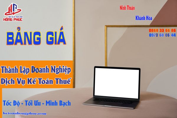 Bảng Giá Kế Toán Hồng Phúc