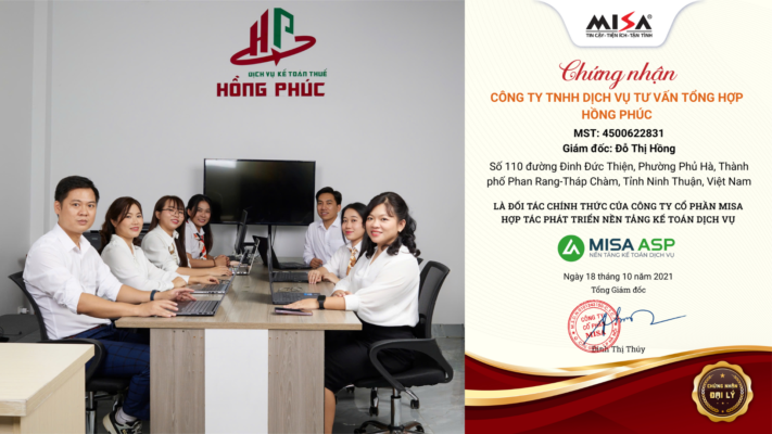 Dịch Vụ Kế Toán Thuế Hồng Phúc Hợp Tác Cùng Misa ASP